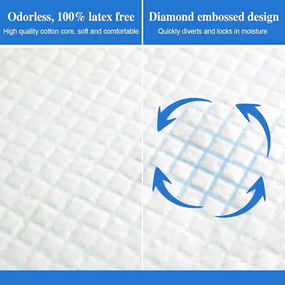 Extra Large Super Absorbent Dog Training Pads - 100 Count Leak-Proof Quick Dry Solution
