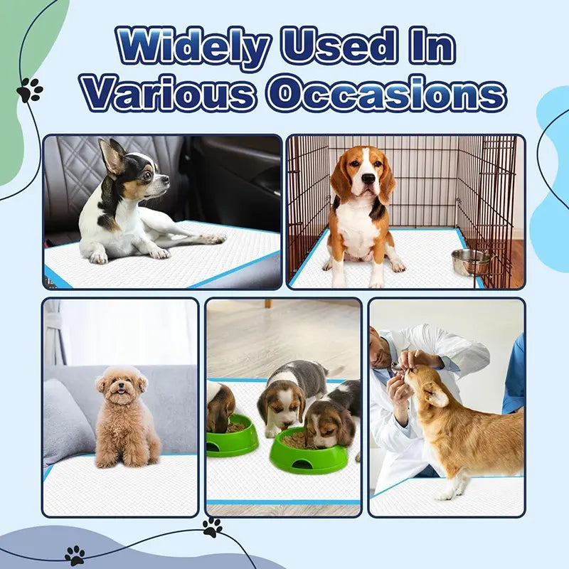 Extra Large Super Absorbent Dog Training Pads - 100 Count Leak-Proof Quick Dry Solution