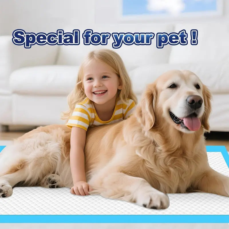 Extra Large Super Absorbent Dog Training Pads - 100 Count Leak-Proof Quick Dry Solution